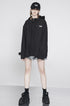 ANYQUESTION_Black_Hooded_Loose_Mid_Length_Zippered_Street_Style_Women&