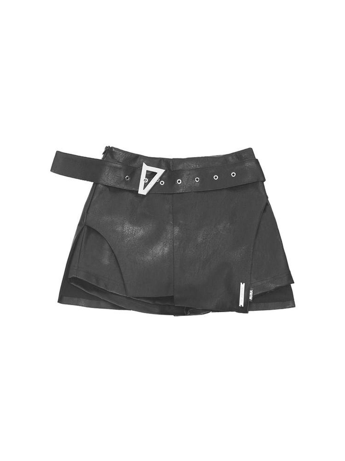 ANYQUESTION Black Irregular Deconstructed A Line Women&