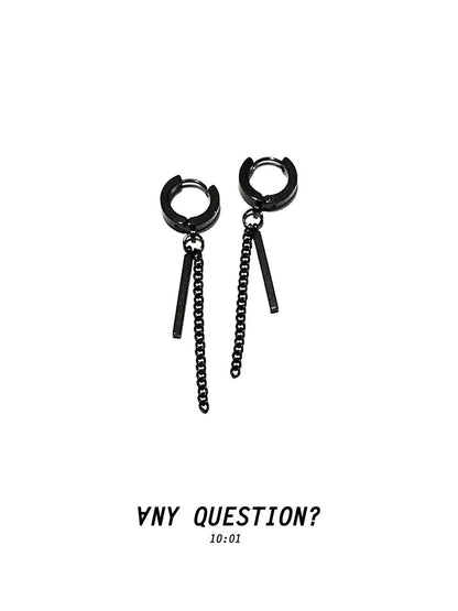 ANYQUESTION_Black_Silver_Chain_Hoop_Link_Women&