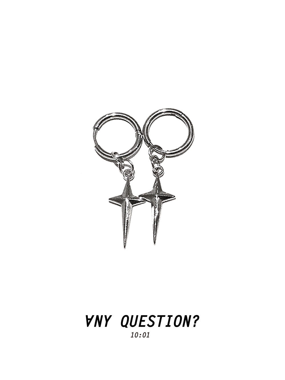ANYQUESTION_Black_Silver_Chain_Hoop_Link_Women&