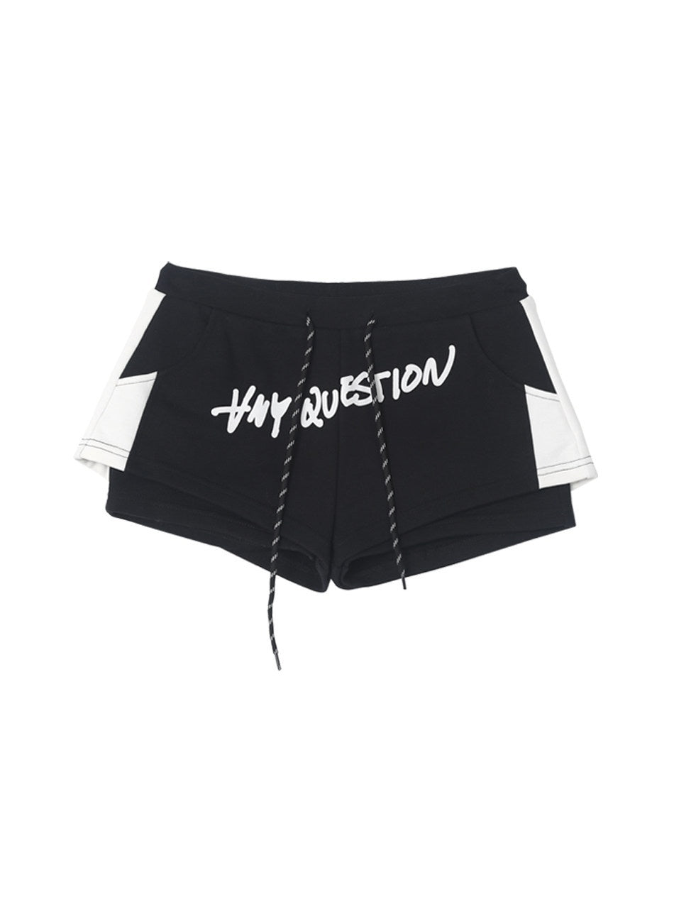 ANYQUESTION_Black_White_Gray_Graffiti_Print_Colorblock_Double_Layer_Women&