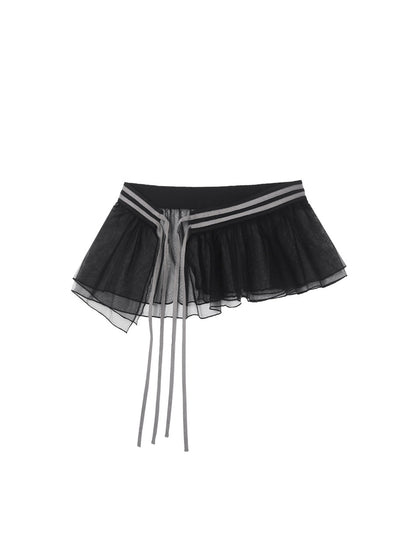 ANYQUESTION_Black_White_Gray_Tape_Tie_Mesh_Overlay_Women&