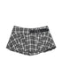 ANYQUESTION_Black_White_Leather_Buckle_Low_Waist_Plaid_Pleated_Women&