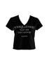 ANYQUESTION_Black_White_Letter_Print_V-neck_Slim_Women&