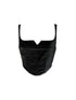 ANYQUESTION_Black_White_Piped_Straight_Neck_Boned_Women&
