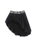ANYQUESTION_Black_White_Plaid_Waist_Panel_Uneven_Tulip_Hem_Women&