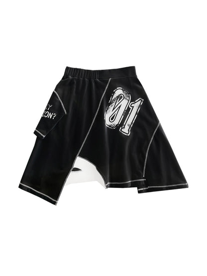 ANYQUESTION_Black_White_Print_Patchwork_Irregular_Deconstructed_Overlay_Women&