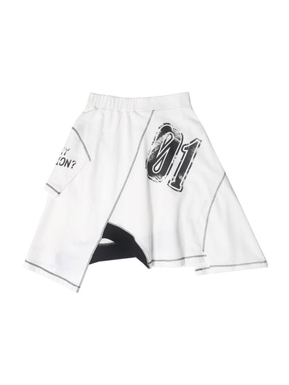 ANYQUESTION_Black_White_Print_Patchwork_Irregular_Deconstructed_Overlay_Women&