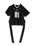ANYQUESTION_Black_White_Striped_Mesh_Lace_Up_Women&