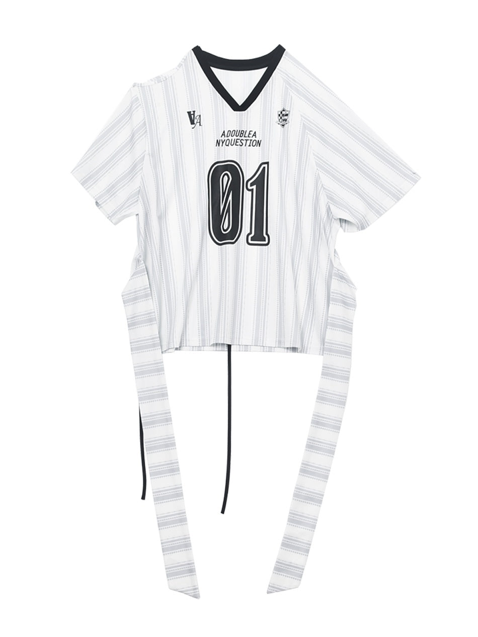 ANYQUESTION_Black_White_Striped_Mesh_Lace_Up_Women&