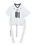 ANYQUESTION_Black_White_Striped_Mesh_Lace_Up_Women&