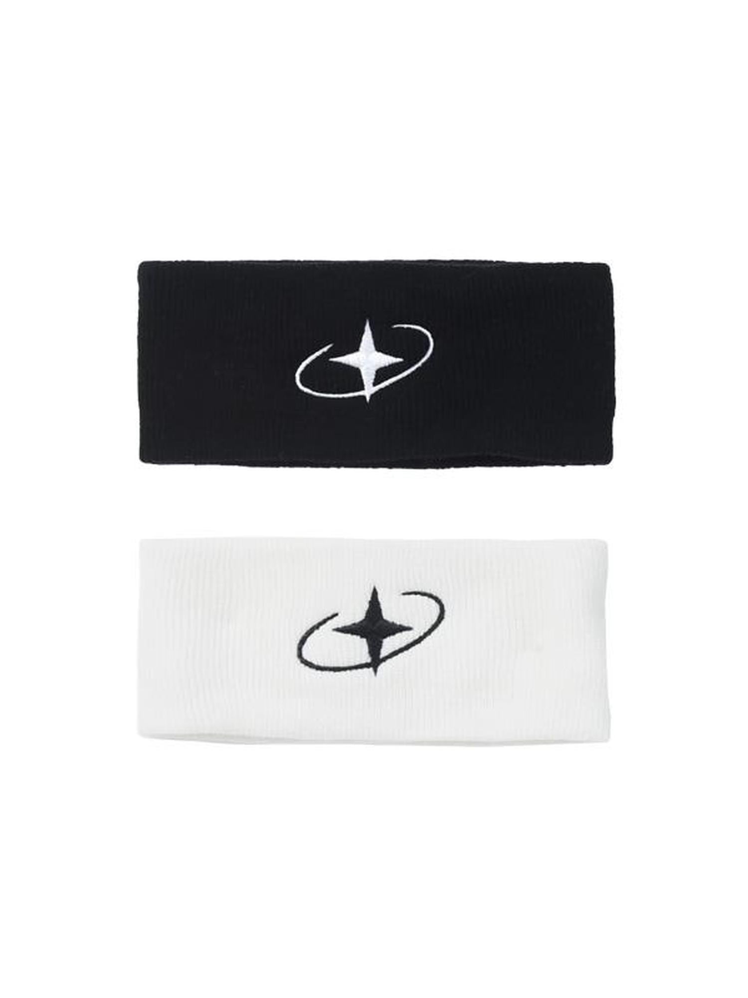 ANYQUESTION Black White Two Tone Galaxy Embroidery Women&