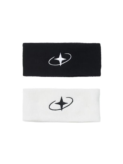 ANYQUESTION Black White Two Tone Galaxy Embroidery Women&
