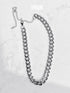 ANYQUESTION Bright Silver Thick Short Choker Women&