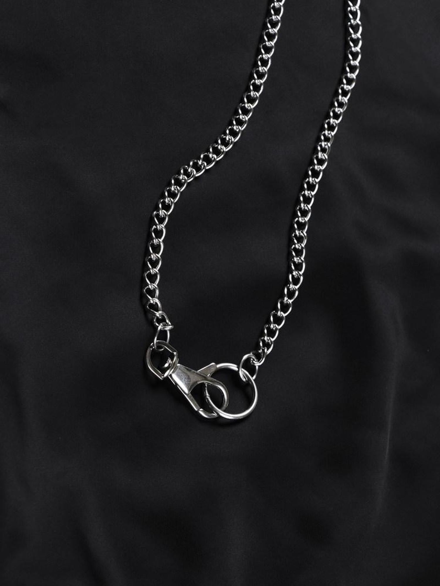 ANYQUESTION Chain Link Decorative Necklace Matching Women&