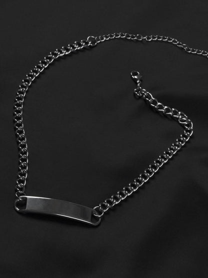 ANYQUESTION Chain Link Decorative Necklace Matching Women&