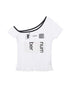 ANYQUESTION_Colorblock_Logo_Print_Asymmetrical_Shoulder_Ruched_Women&