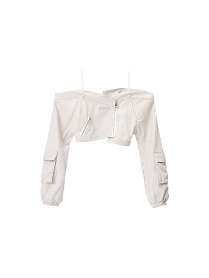 ANYQUESTION_Deconstructed_Asymmetrical_Cami_Long_Sleeve_Gray_Women&