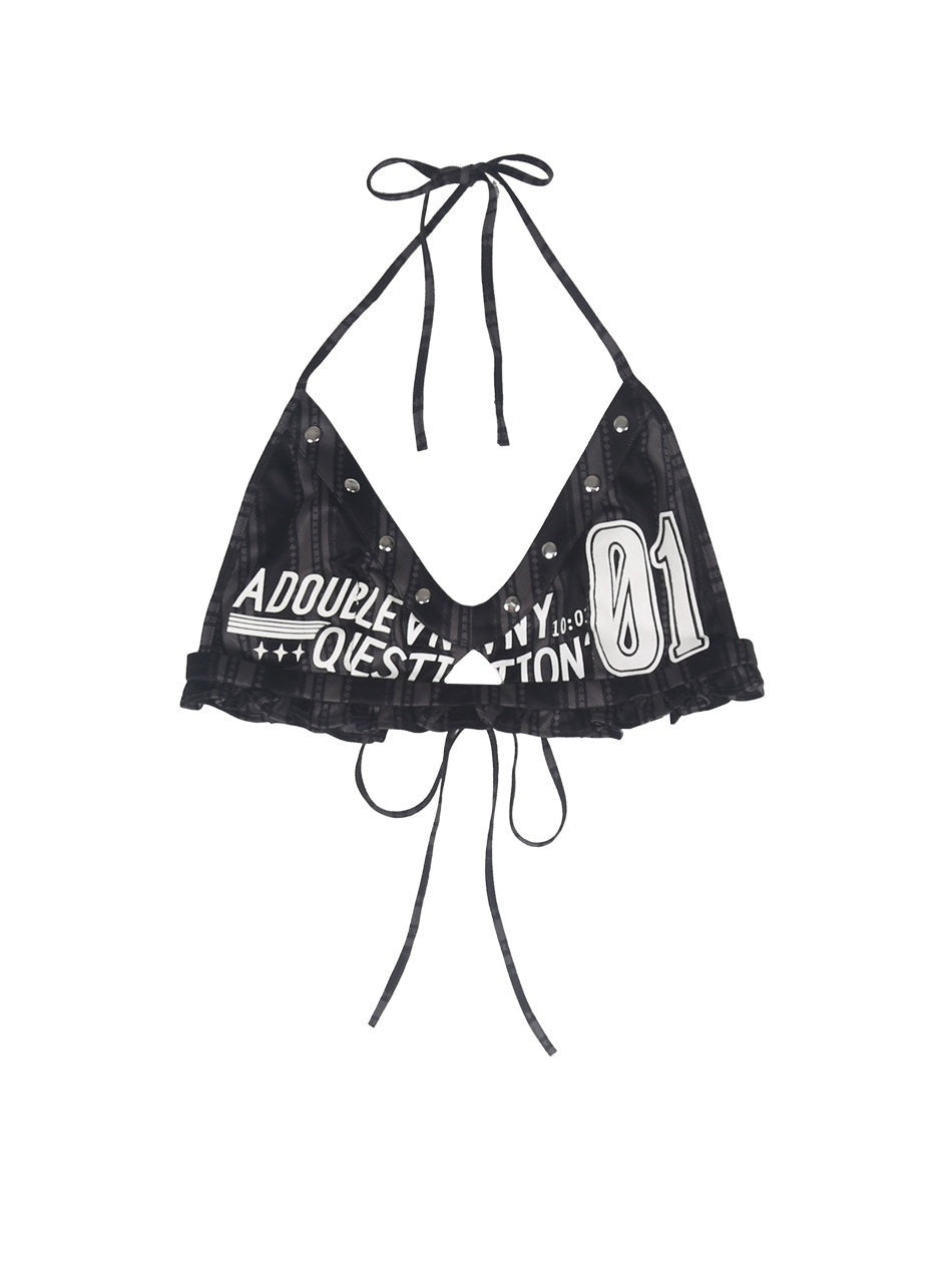 ANYQUESTION_Four_Color_Printed_Studded_Halter_Women&