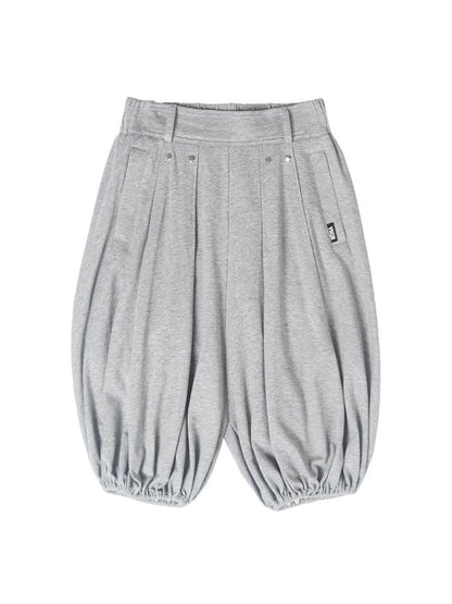 Gray Tulip Elastic Waist Women&