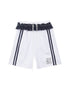 ANYQUESTION_Grey_White_Two_Tone_Ruffle_Hem_Elastic_Waist_Women&