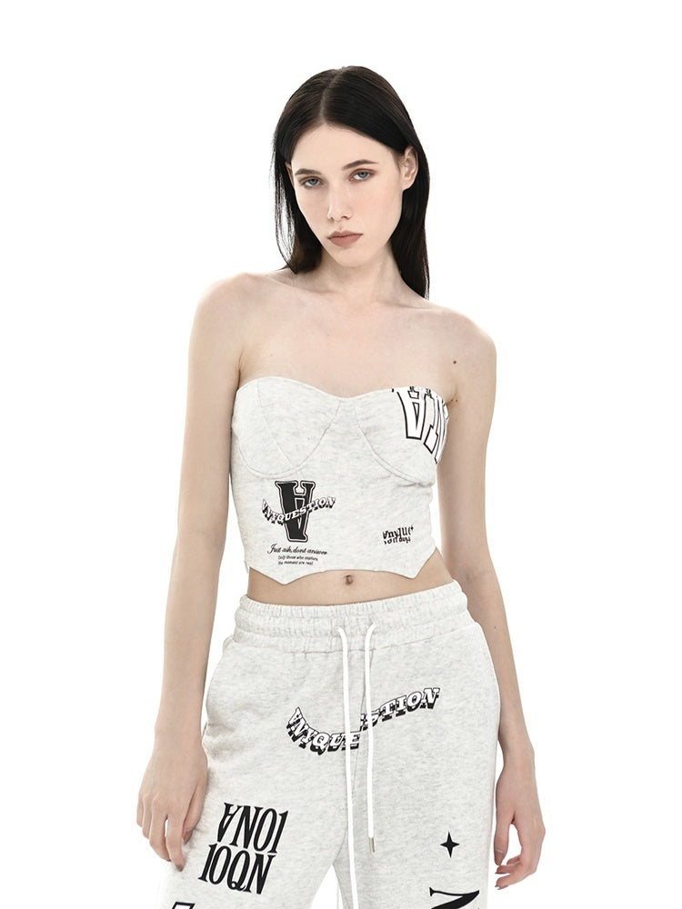 ANYQUESTION_Light_Heather_Gray_Letter_Print_Fishbone_Ribbed_Women&