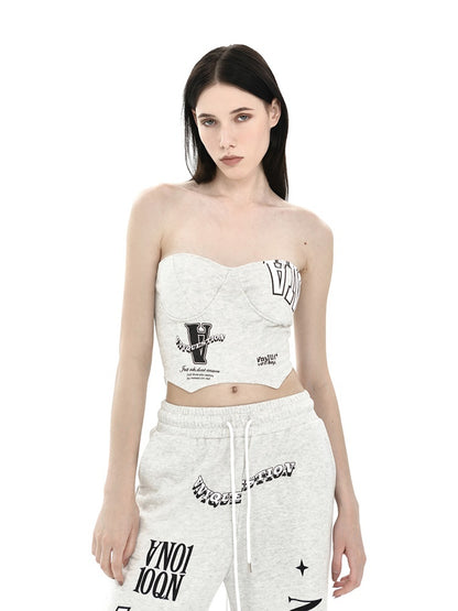 ANYQUESTION_Light_Heather_Gray_Letter_Print_Fishbone_Ribbed_Women&