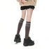 ANYQUESTION_Muted_Brown_Gray_Striped_Ribbed_Preppy_Textured_Women&