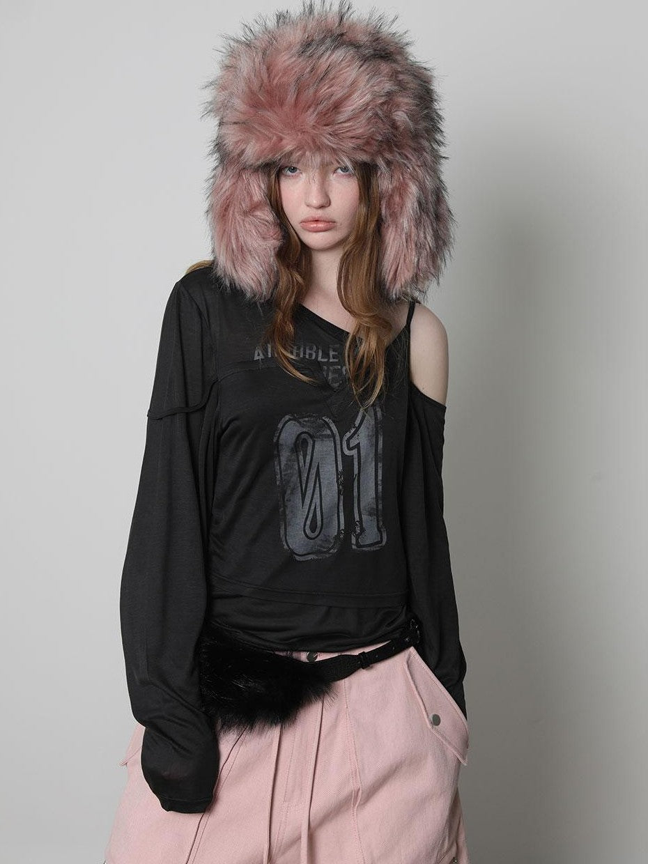 Pink 3d Pocket Structured Drawstring Mid Low Waist Women&