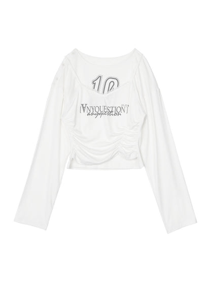 ANYQUESTION_Print_Faux_Two_Piece_Cinched_Waist_Women&
