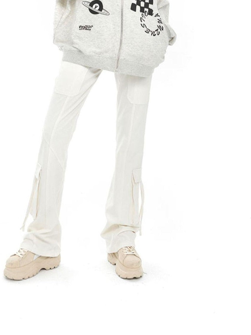 ANYQUESTION Speckled Gray Letter Print Oversized Women&