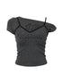 ANYQUESTION_Spliced_Faux_Halter_Twisted_Crop_Letter_Women&