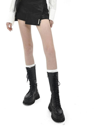 Street Asymmetric V-neck Cropped Buttoned Loose Printed Women&