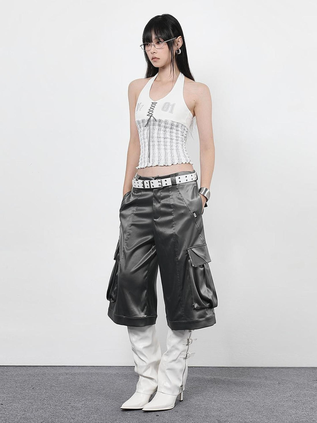 ANYQUESTION Streetwear Letter Print Loose Fit Cotton Women&