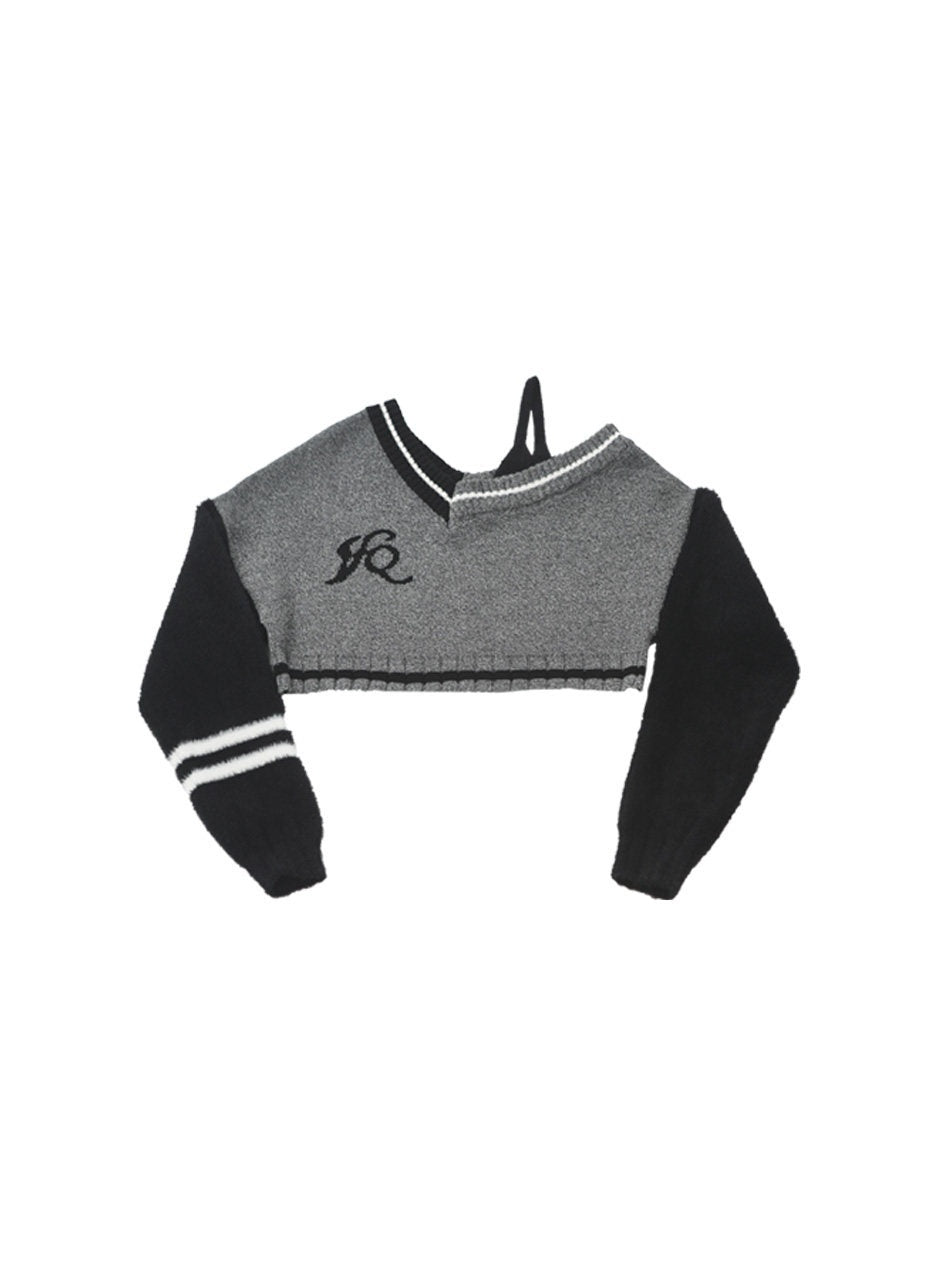 ANYQUESTION_Tri_Color_Patchwork_Off_Shoulder_Cropped_Women&