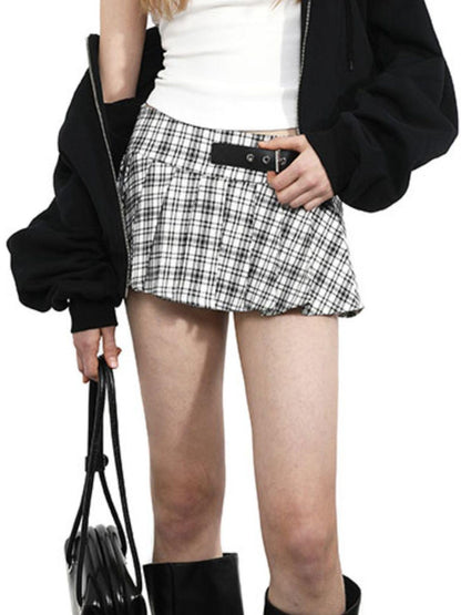 ANYQUESTION Two Tone Letter Print Puff Sleeve Square Neck Slim Crop Women&