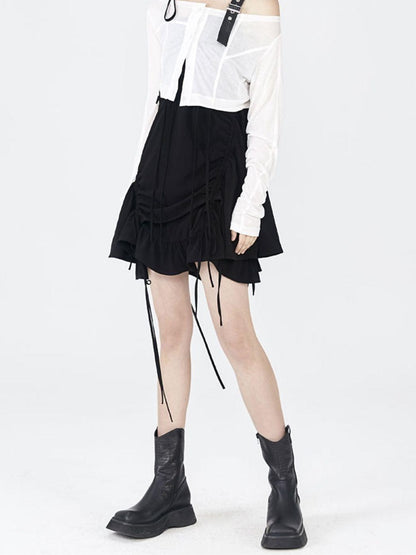 ANYQUESTION White Lightweight Seam Detail Single Button Women&