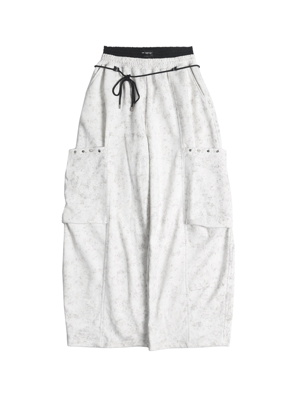 ANYQUESTION_White_Wax_Dye_Studded_Cropped_Detachable_Fur_Hood_Women&