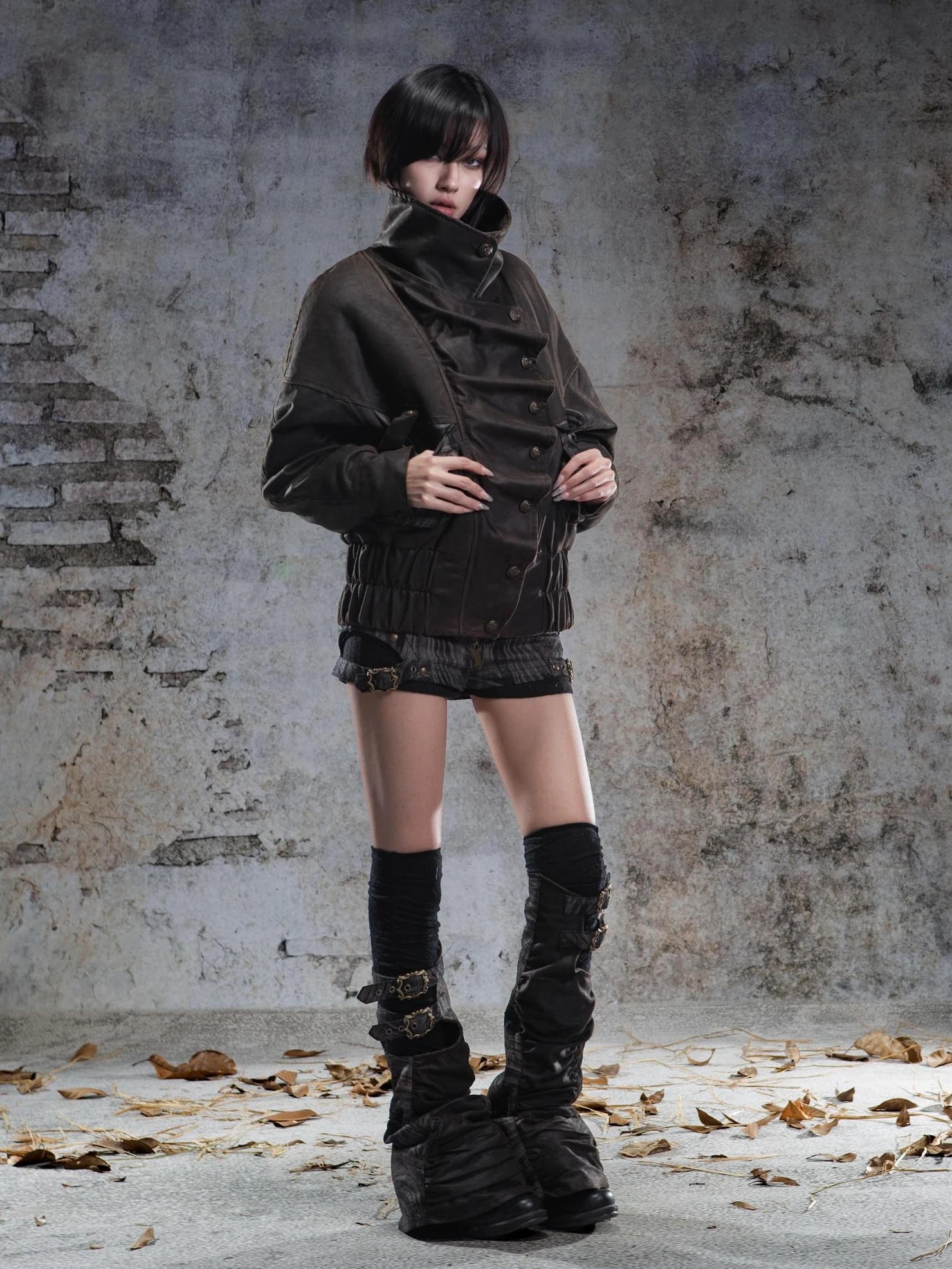 ARIADNAw Classic Thickened Loose Flight Jacket Parka