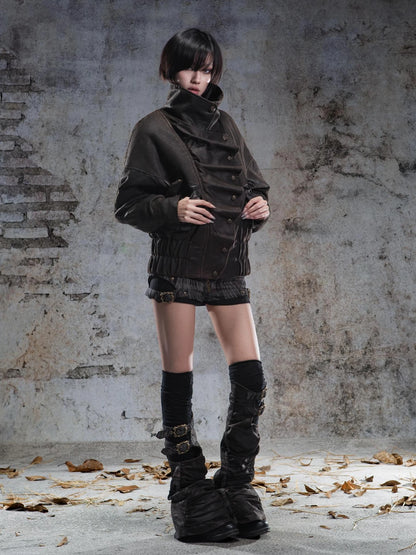 ARIADNAw Classic Thickened Loose Flight Jacket Parka