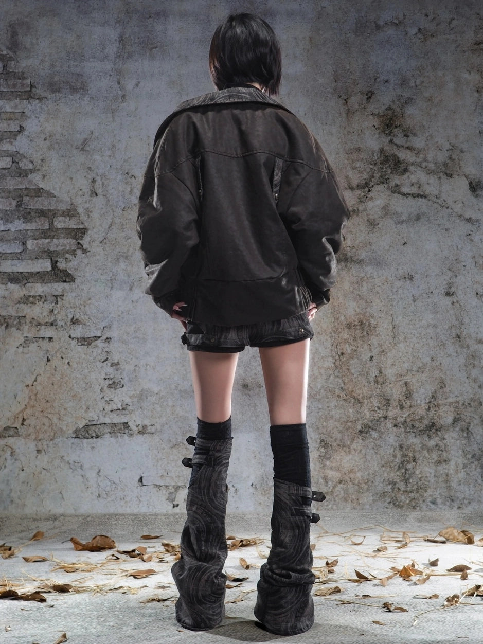 ARIADNAw Classic Thickened Loose Flight Jacket Parka