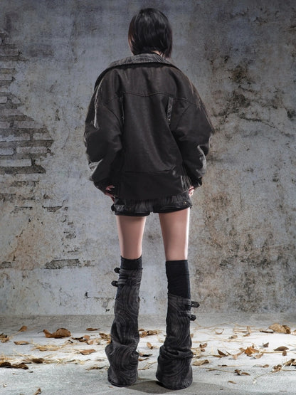 ARIADNAw Classic Thickened Loose Flight Jacket Parka