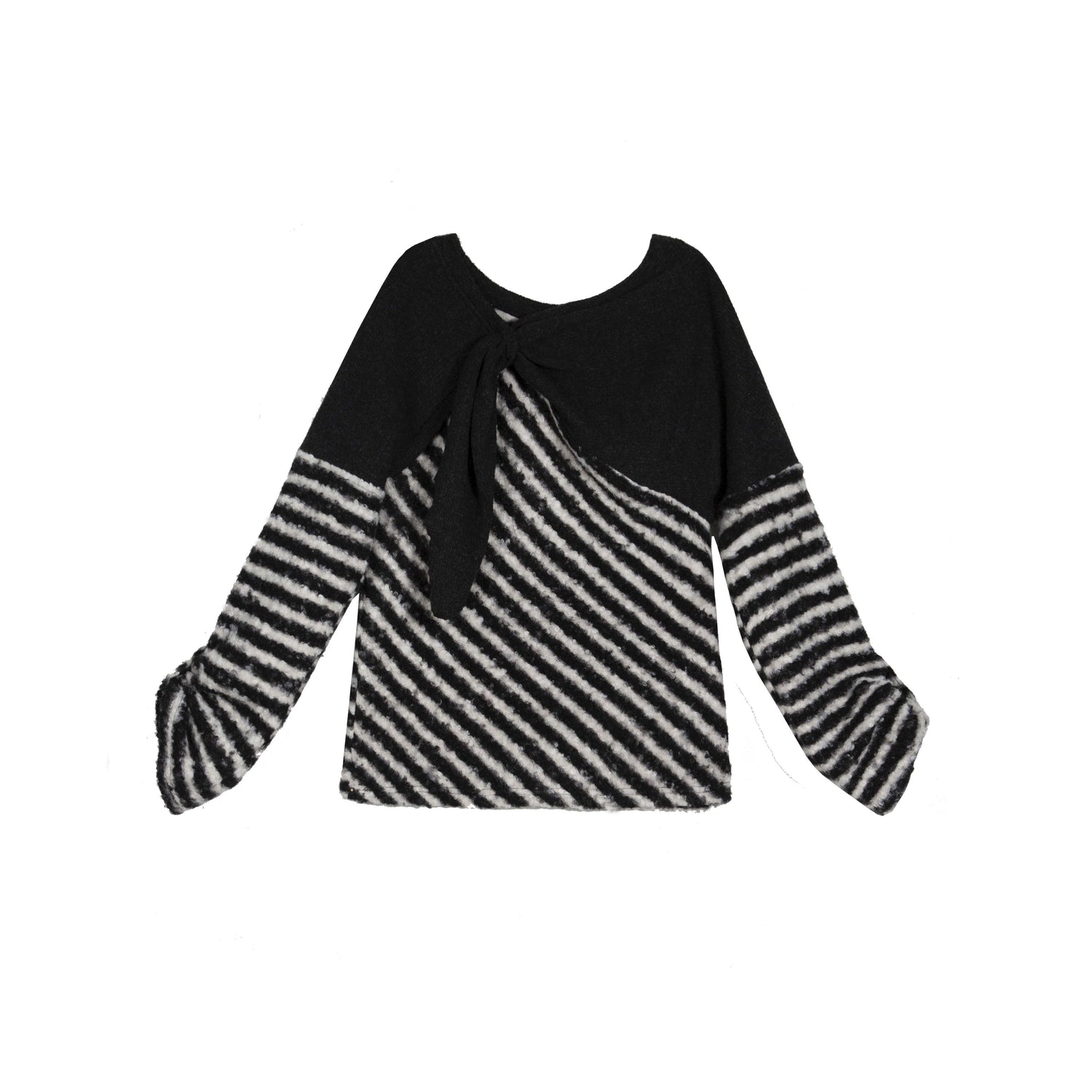 ARIADNAw_Contrast_Stripe_Off_Shoulder_Punk_Women&