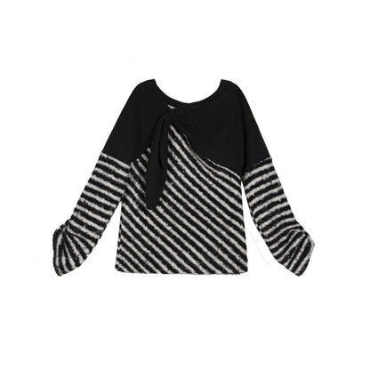 ARIADNAw_Contrast_Stripe_Off_Shoulder_Punk_Women&
