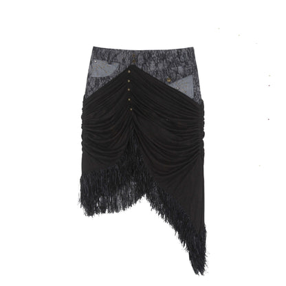 ARIADNAw_Dark_Gothic_Asymmetrical_Knit_Patchwork_Drawstring_Low_Waist_Women&