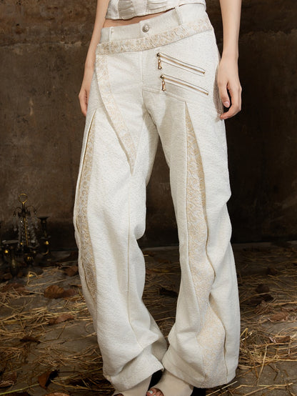 ARIADNAw Gothic Lace Double Waist Paneled Women&