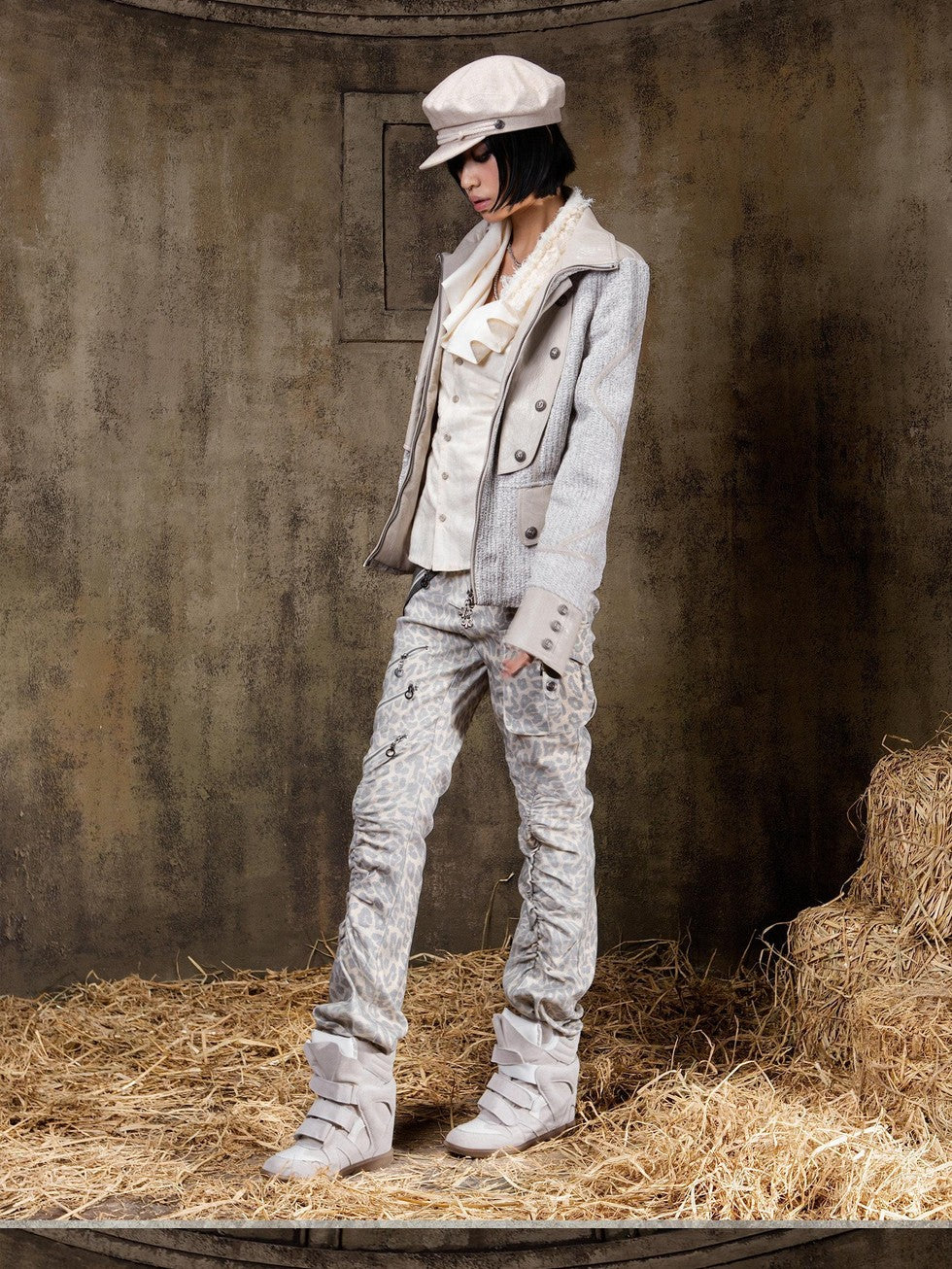ARIADNAw Lace Up Biker Punk Retro Women&