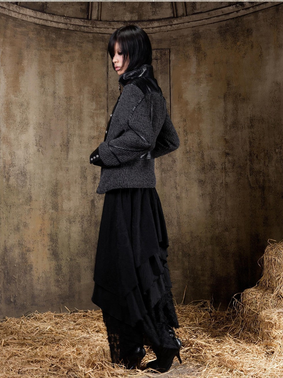 ARIADNAw Lace Up Biker Punk Retro Women&