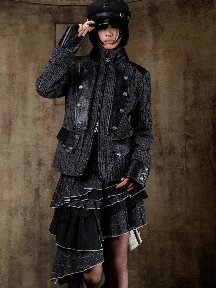 ARIADNAw Lace Up Biker Punk Retro Women&