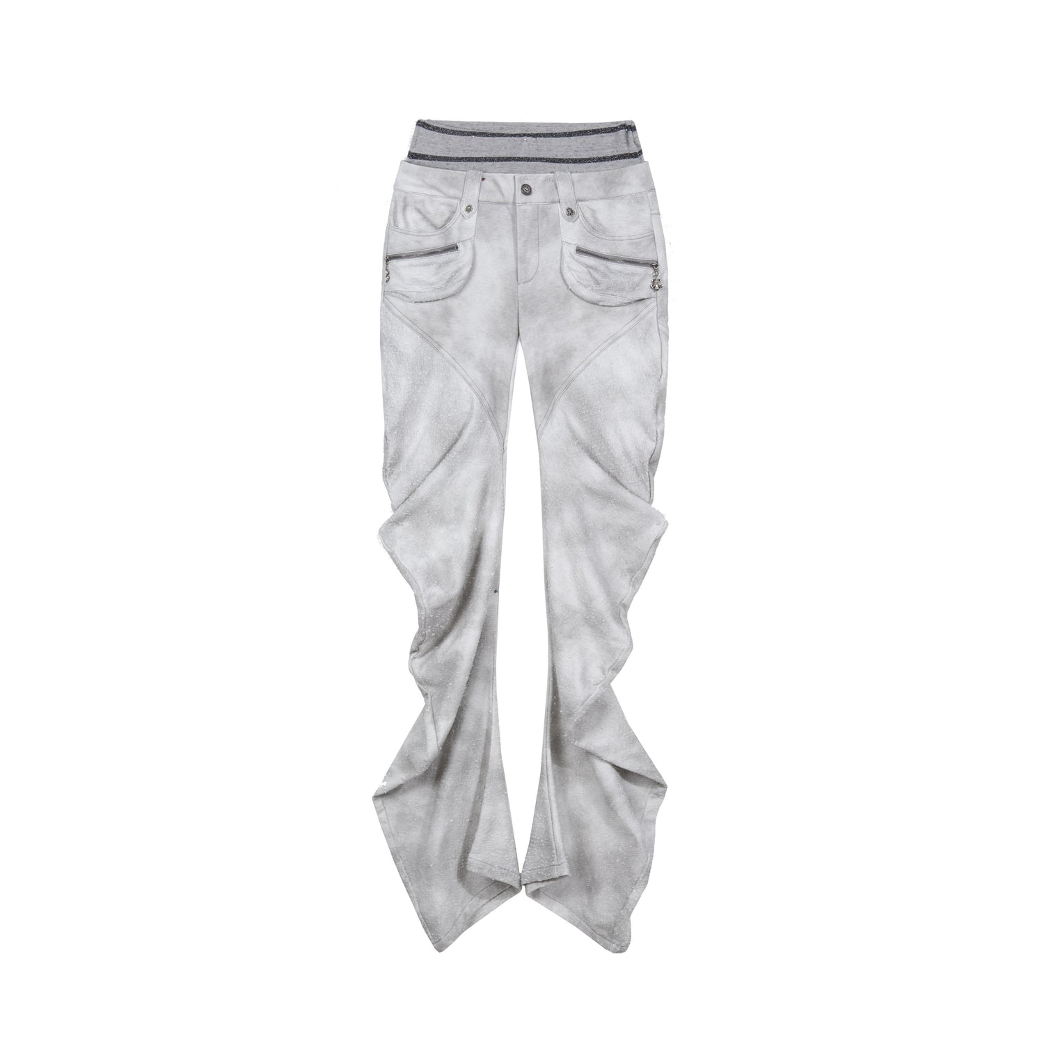 ARIADNAw_Light_Gray_Low_Waist_Button_Fly_Punk_Micro_Flare_Bell_Bottom_Unisex_Sweatpants_MISSTT